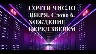 СОЧТИ ЧИСЛО ЗВЕРЯ. Слово 6. ХОЖДЕНИЕ ПЕРЕД ЗВЕРЕМ