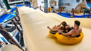 The Longest FAMILY Water Slide | Aquapark Reda