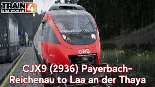 CJX9 (2936) Payerbach-Reichenau to Laa an der Thaya - Semmeringbahn - 4024 - Train Sim World 4