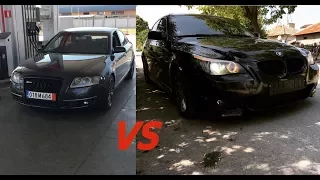 BMW E60 530d vs Audi A6 3.0TDI (Exhaust Sound Comparison)