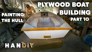 Plywood Boat Building | Part 10 | Painting the Boat