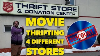 Movie Thrifting 4 Different Stores: Lots of cheap Blu-ray, DVD, and tv seasons #physicalmedia