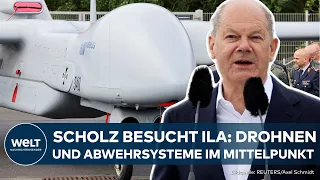 BERLIN: Bundeskanzler Olaf Scholz eröffnet die Internationale Luft- und Raumfahrtausstellung (ILA)