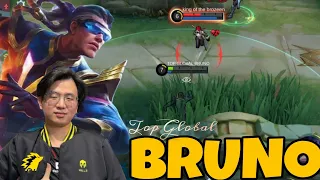 ONIC CW REKOMENDASI  BUILD AND EMBLEM BRUNO FULL DAMAGE BEST GAME PLAY TOP GLOBAL BRUNO.