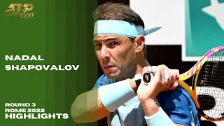 Rafael Nadal vs Denis Shapovalov (R16) Rome 2022 Highlights AO Tennis 2 PS4 Gameplay