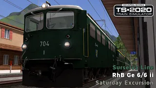 Saturday Excursion - Surselva Line - RhB GE 6/6 ii - Train Simulator 2020