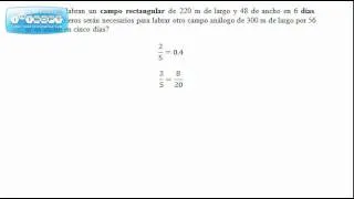 Regla de 3 compuesta. Ejercicio 1 resuelto