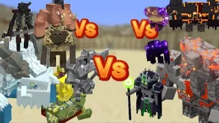 Todos vs todos : mutant more vs Minecraft dungeons vs mowzie's mobs vs cataclsm