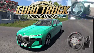 Euro Truck Simulator 2/BMW i7 M70/катка/Logitech momo racing/rx580