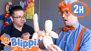 Blippi Visits the Balloosionist | Blippi - Kids Playground | Educational Videos for Kids