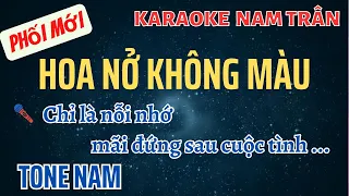Karaoke Hoa Nở không Màu Beat guitar Tone Nam | Nam Trân SX900