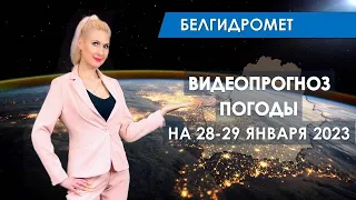 Видеопрогноз погоды по областям Беларуси на выходные 28-29 января 2023 года