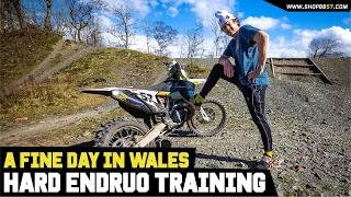 A DAY OUT IN SUNNY WALES RIDING HARD ENDURO