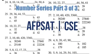 Number Series Part3 of 3: Find the Missing Number [AFPSAT CSE Reviewer]