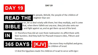 Day 19   Read The Bible in 365 Days KJV