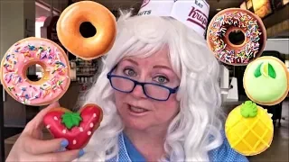 DONUTS Glazed Filled Krispy Kreme Doughnuts Funny Taste Test Granny McDonalds