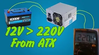 Inverter 12V to 220V From ATX PSU | How to make