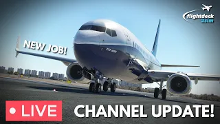 Channel Update! | PMDG 737 flown by Real 737 Pilot | Alicante – Lisbon