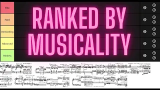 Chopin Etudes Ranked by MUSICALITY (Op. 10 & 25)