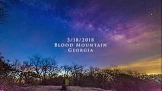 Milky Way over Georgia at the top of Blood Mountain Lookout