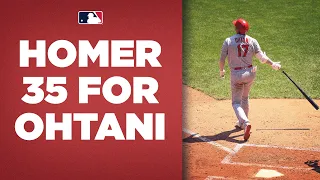 Shohei Ohtani hits homer number 35 FOR THE LEAD! (Majors home run leader CRUSHES this ball)