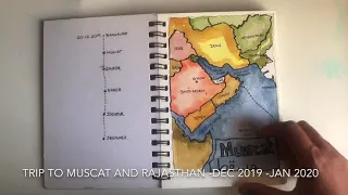 Architects travel sketchbook 8 - Muscat ( Oman)  and Rajasthan ( India)