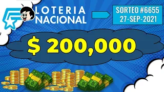 Resultados Lotería Nacional del 27de Sep. del 2021 SORTEO#6655#LOTERIANACIONAL