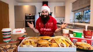 THE ULTIMATE FESTIVE FAST FOOD MENU CHALLENGE | XMAS 2020 SERIES | BeardMeatsFood