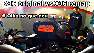 XJ6 Remapeada vs XJ6 Original no Dinamômetro
