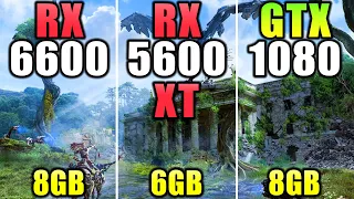 RX 6600 vs RX 5600 XT vs GTX 1080 - 1080p and 1440p Gaming Benchmarks in 2023