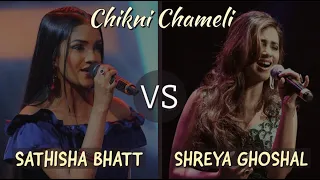 Sathisha Bhatt VS Shreya Ghoshal | Chikni Chameli | The Voice Sri Lanka | The Blind Auditions