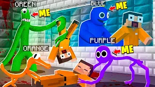 I Became EVERY RAINBOW FRIENDS in MINECRAFT! - Minecraft Trolling Video