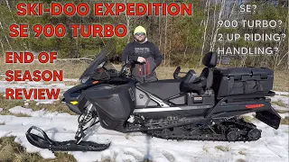 SKI-DOO EXPEDITION SE 900 TURBO END OF SEASON REVIEW.