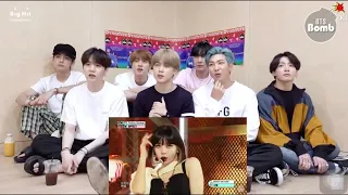 [HD] BTS Reaction to Show Music Core BLACKPINK “Pretty SAVAGE”