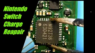 Nintendo Switch Not Charging. Replacing an M92T36 Charge Control Chip.