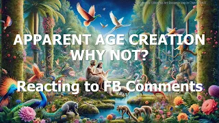 Reading, Reacting and Responding to FB Comments About Creation with Apparent Age