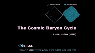 Constraining the Cosmic Baryon Cycle with ALMA- Fabian Walter - 04/19/2023