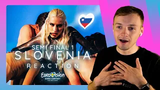 SLOVENIA at Eurovision 2024 | Semi Final 1 Live Performance | Raiven with "Veronika" REACTION