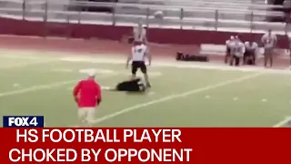 Targeted HS Football Player Attacked And Choked By Opponent.