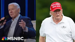 Biden jokes about Trump's golf game during fundraiser