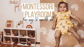 my 8 month olds new Montessori playroom !! + more | day in the life of a stay at home mom 🤍