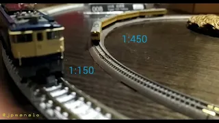 Train Days with JPM - N gauge 1:150 scale vs. T gauge 1:450 scale