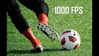 Удар по футбольному мячу - 1000 FPS