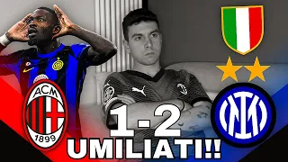 CI HANNO ALZATO LO SCUDETTO IN FACCIA!! MILAN 1-2 INTER | LIVE REACTION !