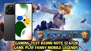 GAMING TEST REDMI NOTE 12 6/128GAME PLAY FANNY MOBILE LEGENDS