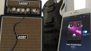 Laney Mini Stack B Lion + Tonebridge Guitar Effects App on iPhone - Soundcheck part 1. (4K)