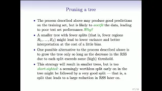 Statistical Learning: 8.2 More details on Trees