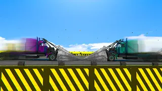 RAMP TRUCK vs RAMP TRUCK! Phantom Wedge Sumo In GTA 5!