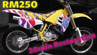 Suzuki RM250 Restored in 20 minutes!