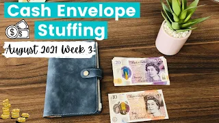 Cash Envelope Stuffing August 2021 Week 3 | UK Cash Budget